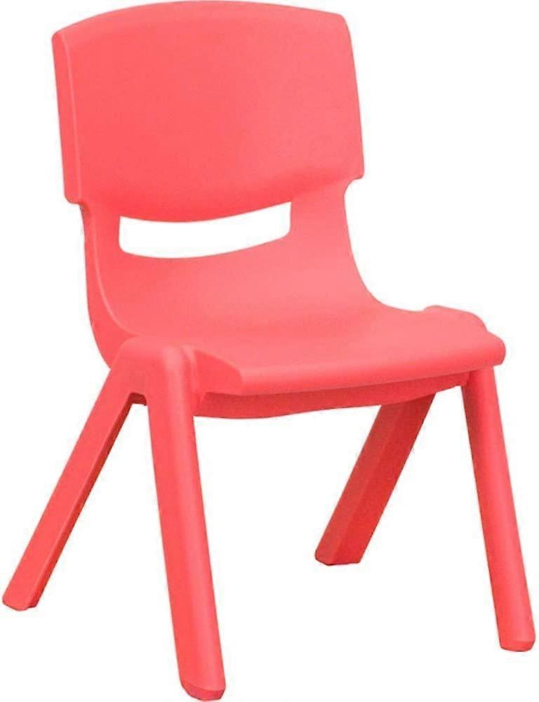 10 Pack Plastic School Chairs Red Stackable Durable AllPlastic Kids Classroom Seating 10.5in