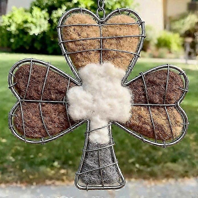Four-Leaf Clover Iron Bird Nest Shell
