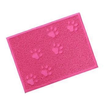 30 x 40 cm Husdjur Valp Hund Katt Sandmatta Klor Husdjur Litet Fotavtryck Fot Liggunderlag Bordsunderlägg Rengöringsmatta (Rosröd)