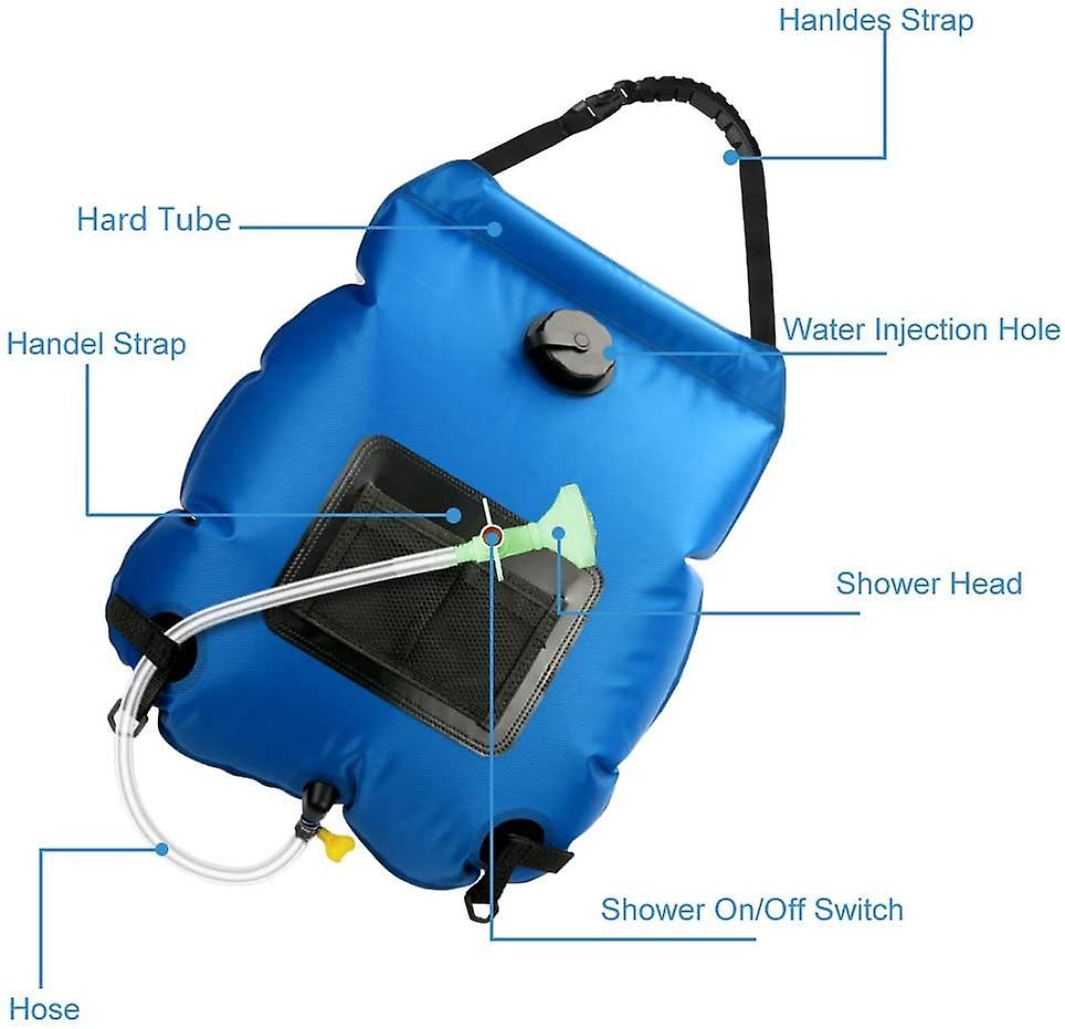 test : douche solaire Tadomoe 20l pour le camping