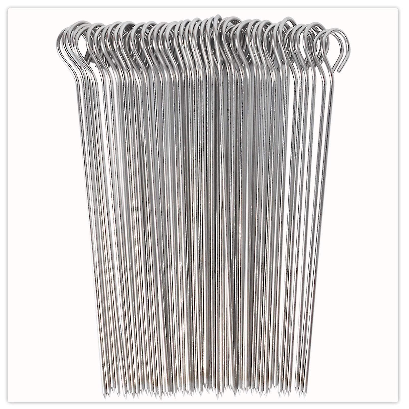 50x أسياخ كباب, أسياخ للشوي, عصي كباب معدنية, ستانلس ستيل, 20 سم, للكباب, شواء