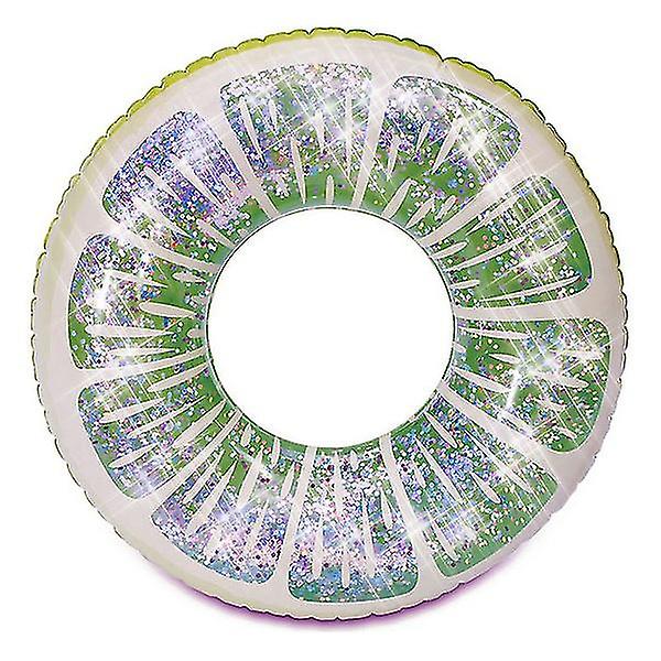 Inflatable Pool Float Lime (79 X 21 Cm)