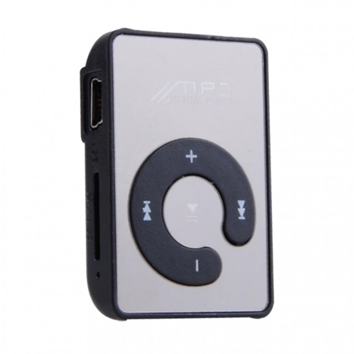 Mirror Clip Digital Usb Mp3 Music Player Support 1-8gb Sd Tf Card Blue