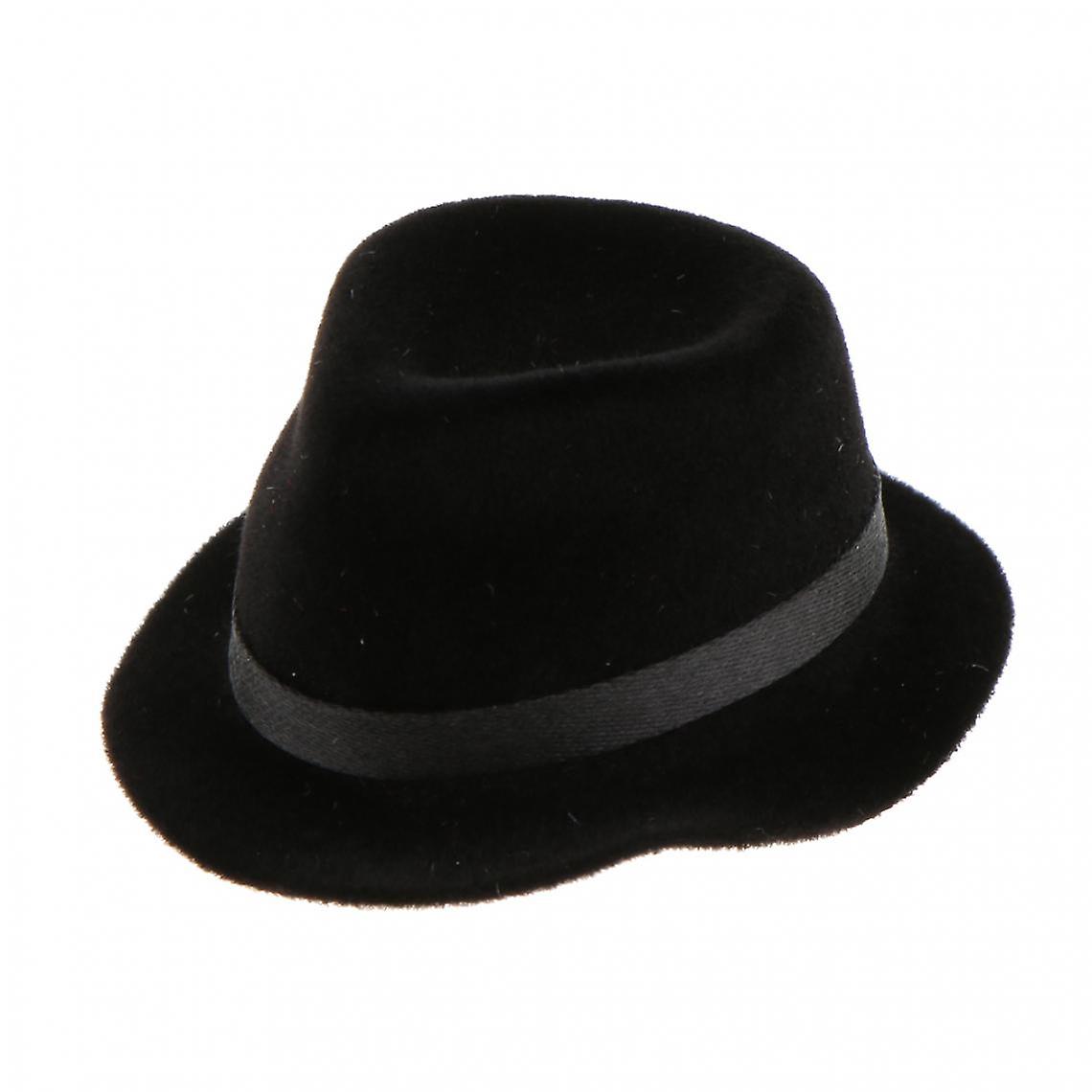 1/6 Plastic Black Bowler Hat Accessories For 12'' Action Figure