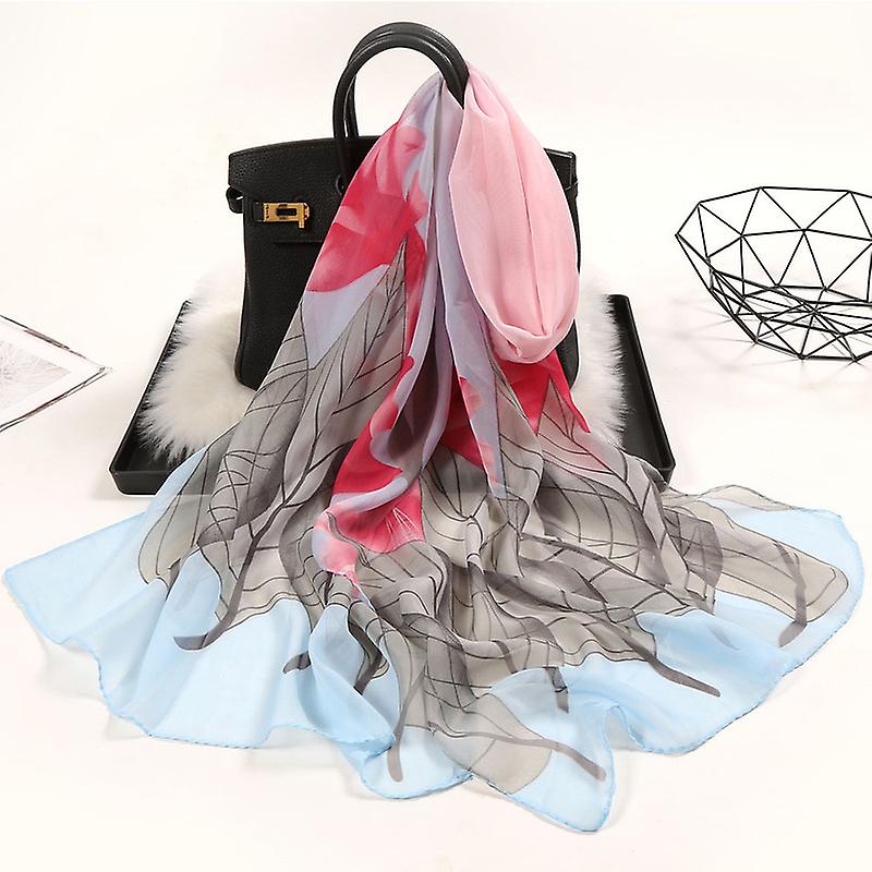 Kadın Şifon Eşarp Hafif Moda Şeffaf Eşarplar Şal Wrap Eşarplar İnce Lotus Eşarp 157 cm 61.8 "