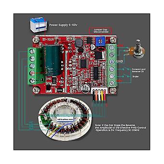 BLDC 3-Phase PWM Hall Motor Controller – 380W/400W DC Brushless Driver Board