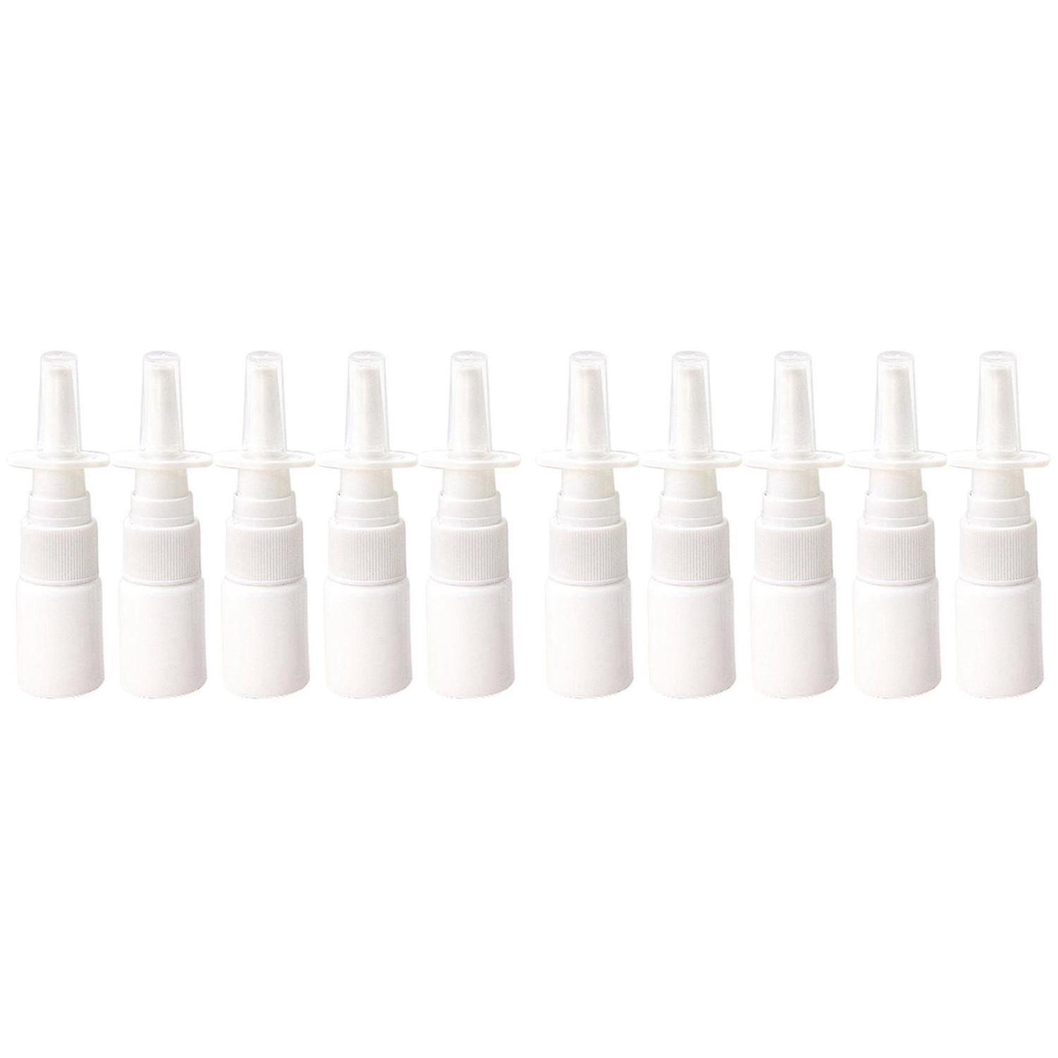 20pcs 10ml Spray Bottle Refillable Plastic Mist Nose Nasal Sprayer