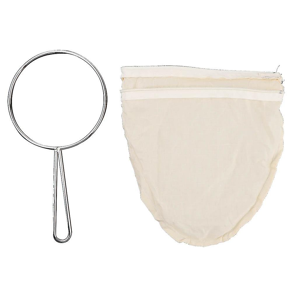 Reble Cotton Coffee Tea Bag Filter Strainer with Handle, Reusable, Eco-Friendly, Large Size, For Loose Leaf Teas