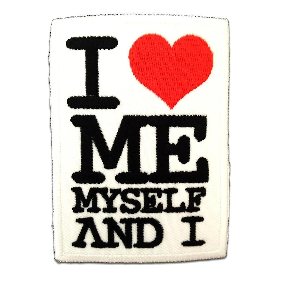 Patch - I Love Me Myself and I - white - 6.8 x 7.6 cm - Patches