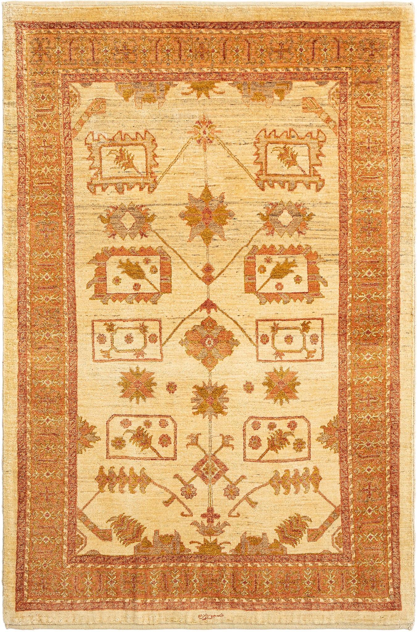 Hadorn Kashkuli 110x166 with Brown Hand Made Central Asia Rug