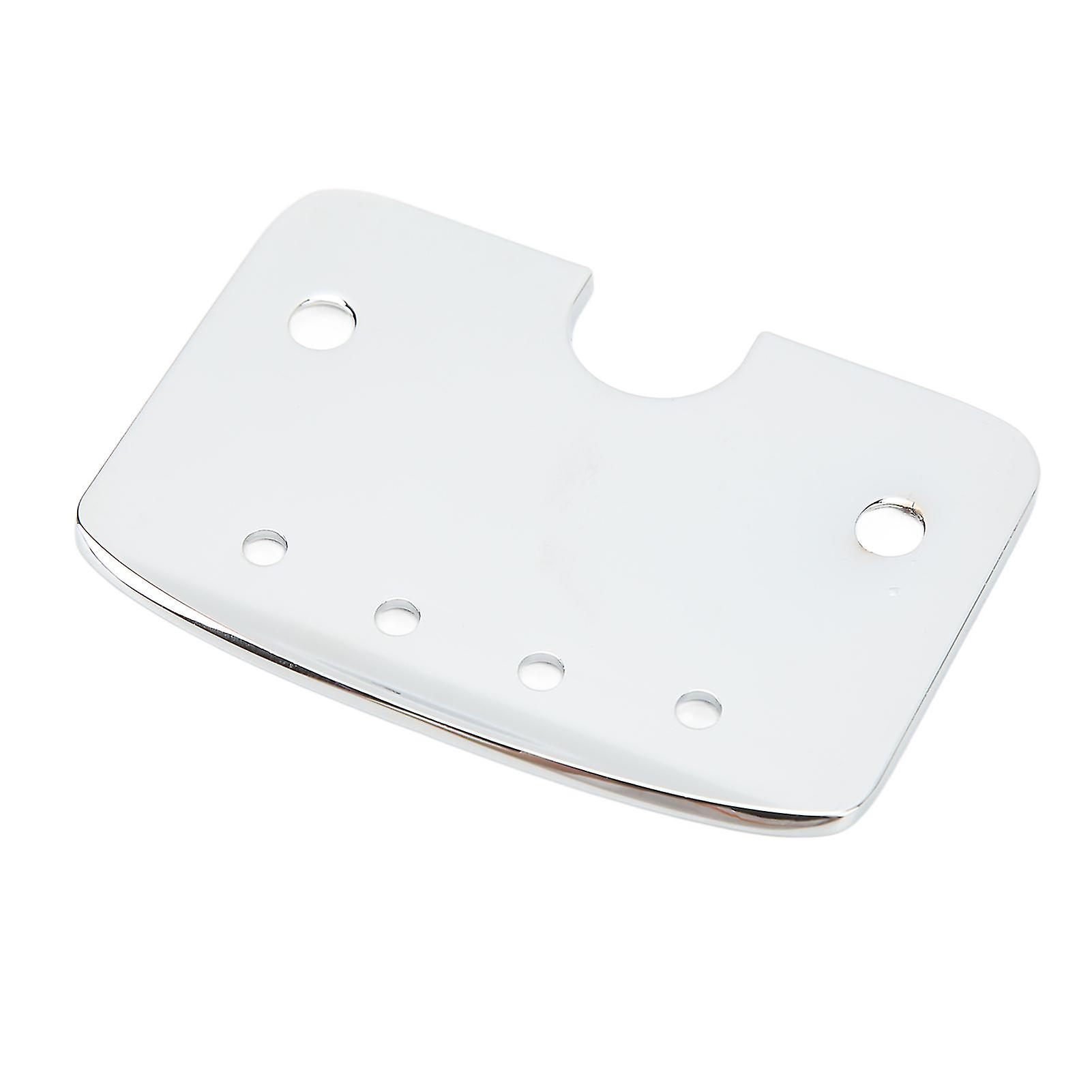 Guitar 4 String Tailpiece Metal Silver Sturdy 4 String Cigar Box Guitar Part with 2 Screws 