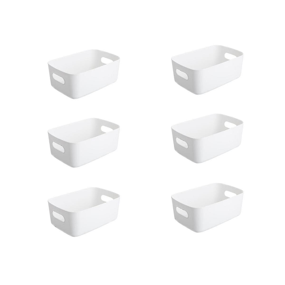 Storage Box, Storage Boxes With Handle, Rectangular Plastic Storage Baskets, Cupboard Organiser For