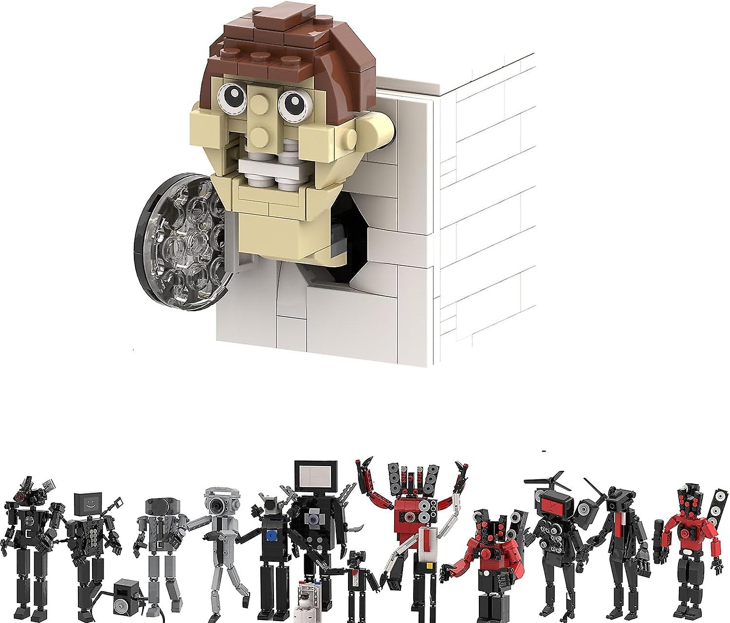 161 PCS Skibdi Toilet Game Action Figure Building Blocks SetToilet Toys Speaker Man Camera Man TV Man Game Model