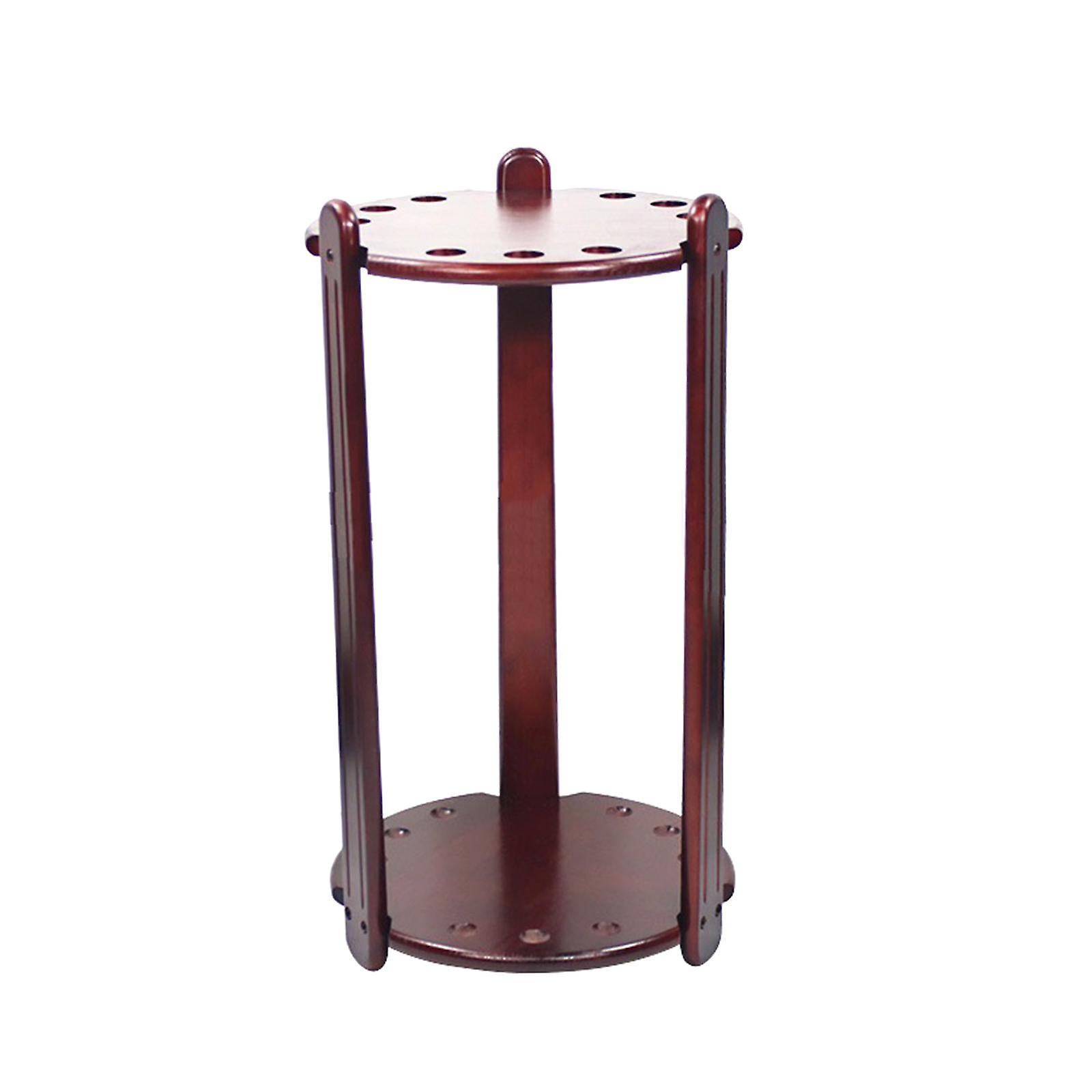 Pool Queue Halter Hält 9 Queues Billard Pool Queue Rack für Pool Bars Braun