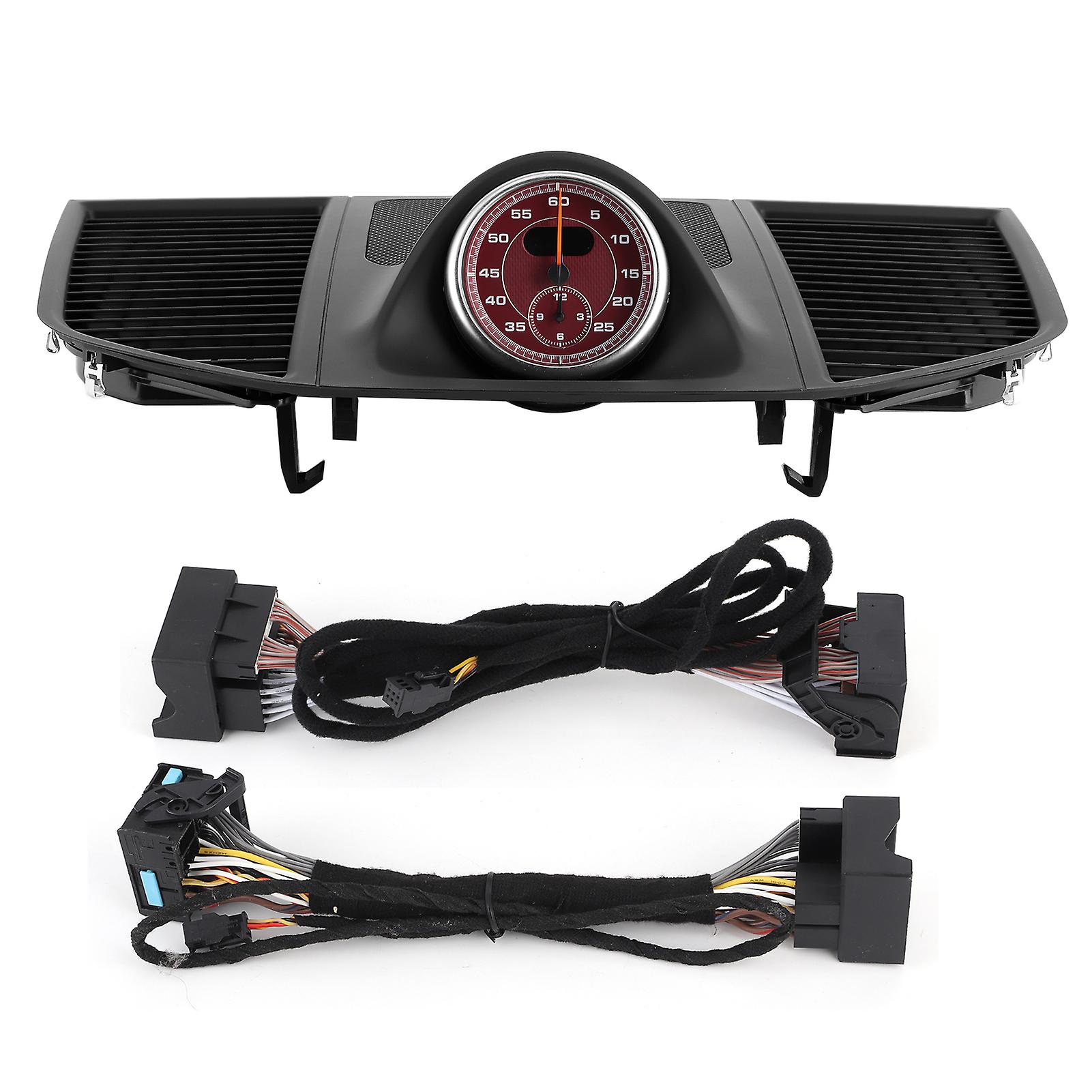 Couvercle supérieur du tableau de bord de voiture, chronomètre adapté à Porsche MACAN 2014-2020 (chronomètre rouge)