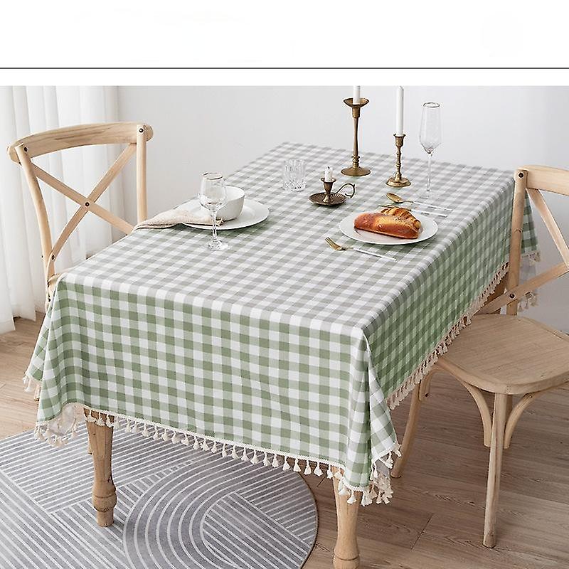 Rectangular Tablecloth Cotton Linen Tablecloth Waterproof And Oil-proof Tablecloth Lace Design