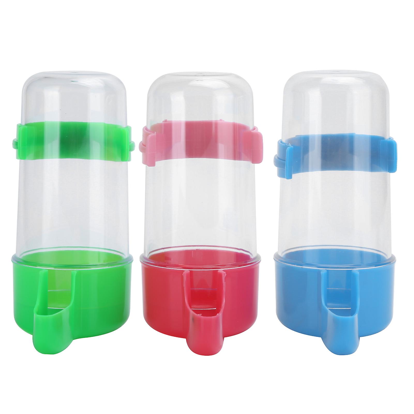 3Sets Birds Automatic Feeder Water Drinker Parrot Feeding Drinking Container Dispenser