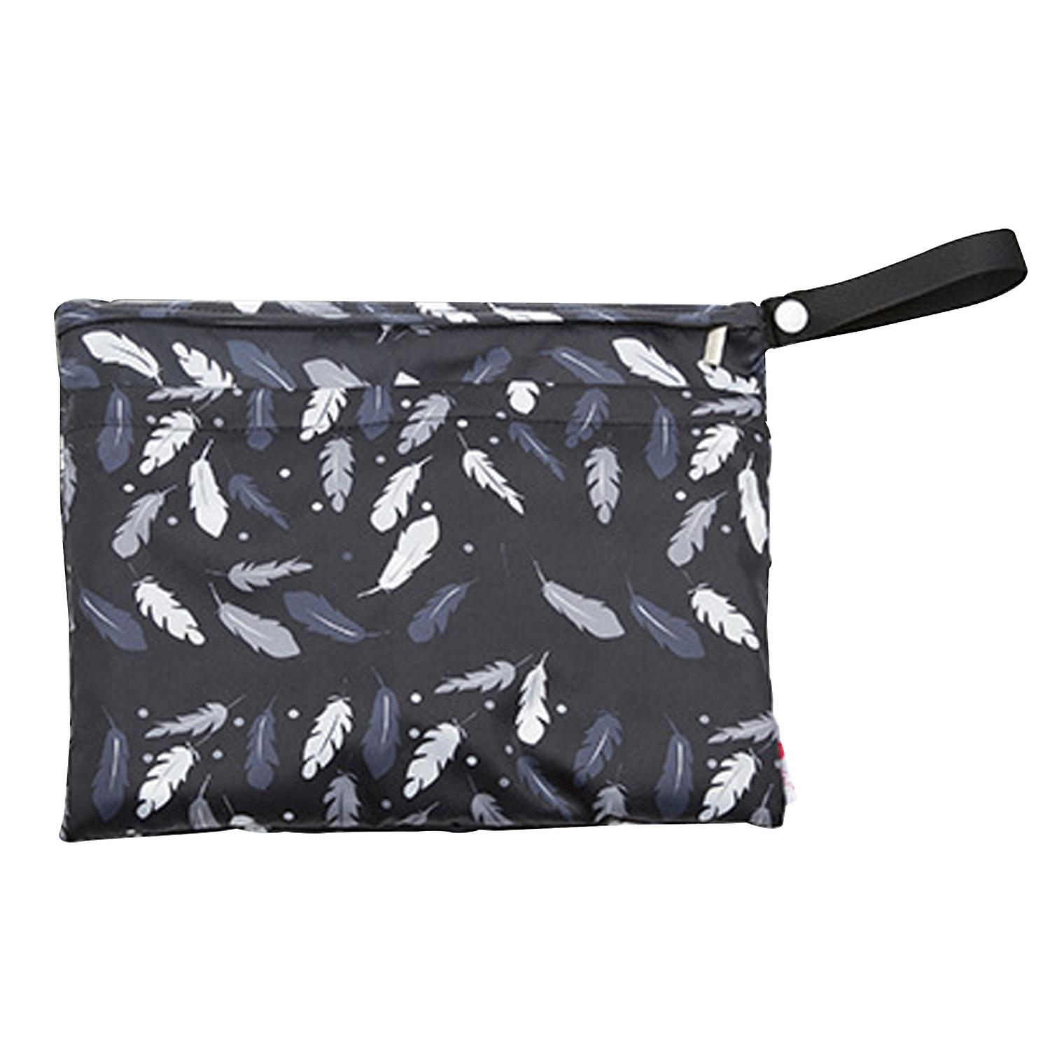 Diaper Bag Zipper Closure Fine Knitted Polyester Creative Pumpkin Pattern Diaper Pouch for Home