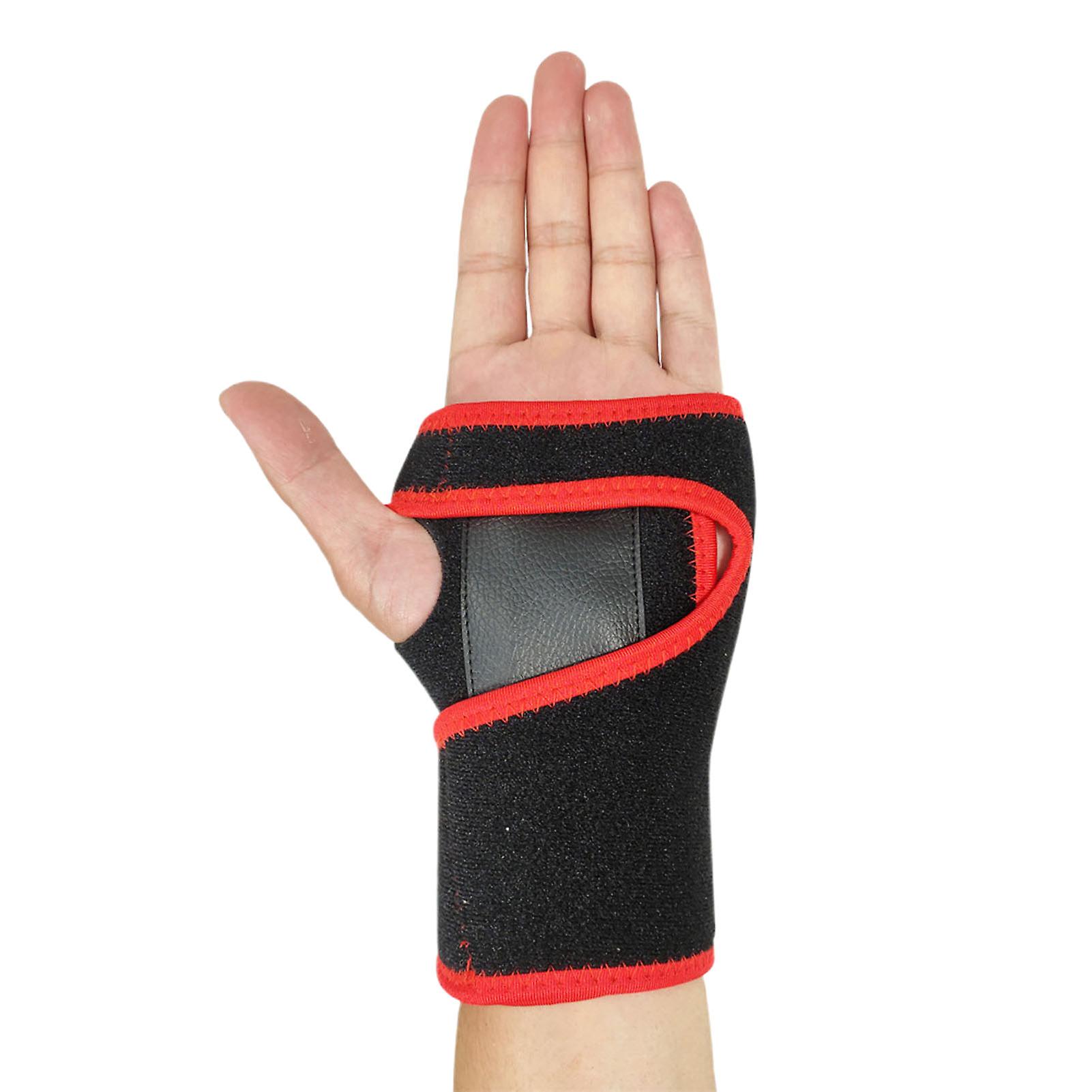 Wrist Support Flexible Adjustable Fastener Tape Removable Metal Bar Double Straps Carpal Tunnel Relief Breathable Splint Sprains Arthritis Band Belt