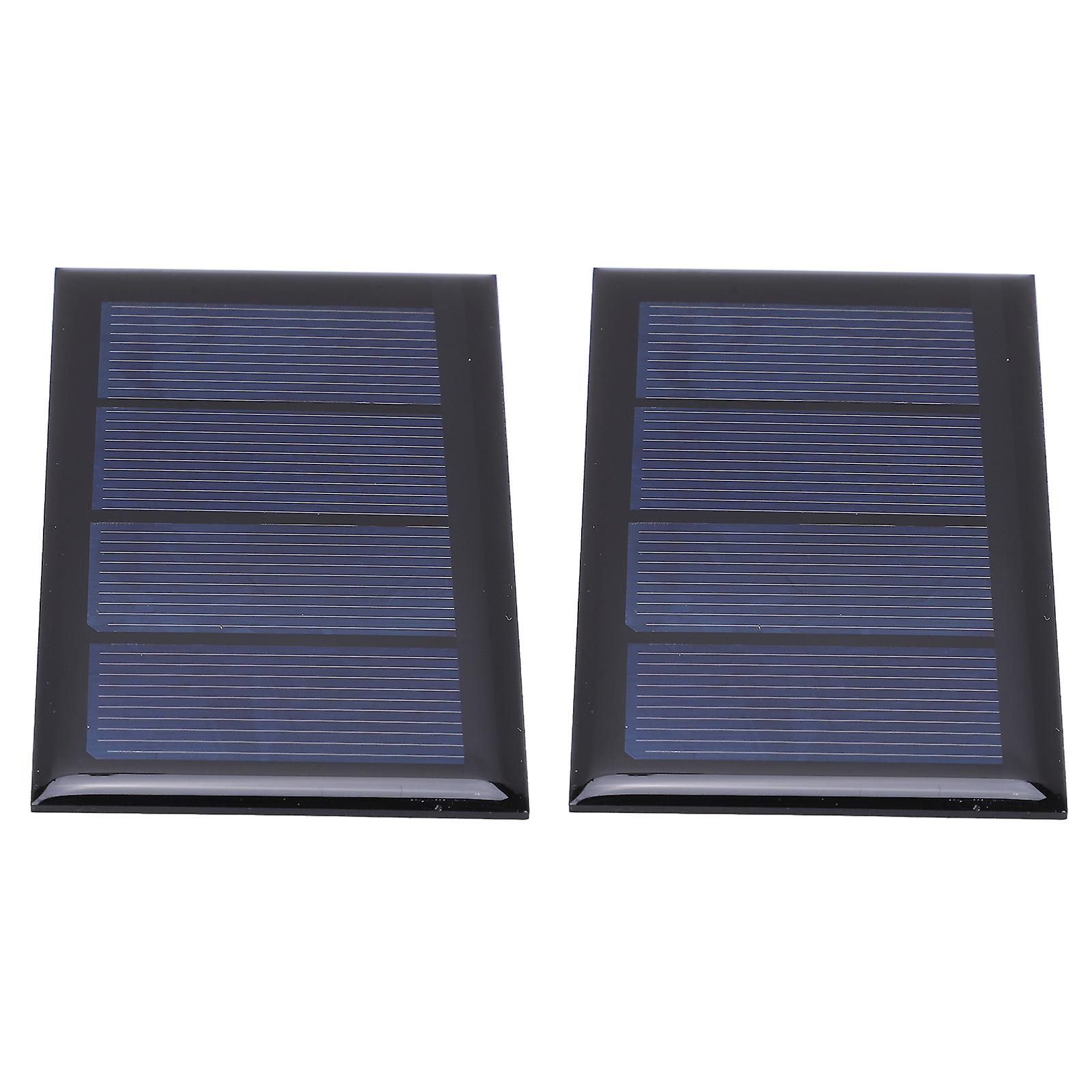 2Pcs 2V 210mA Mini 2V Solar Panel Polysilicon Solar Power Board 80x50mm for DIY Project