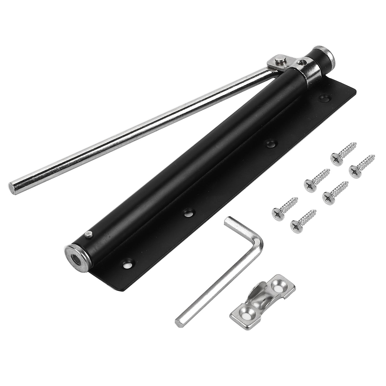 Aluminum Automatic Door Closer with Adjustable Strength, Fireproof Door Hinge Buffer Tool for Home and Office Use
