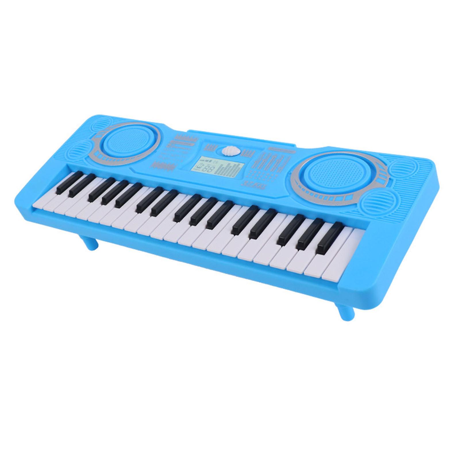 37 Keys Portable Electronic Digital Piano for Kids Educational Musical Instrument Blue