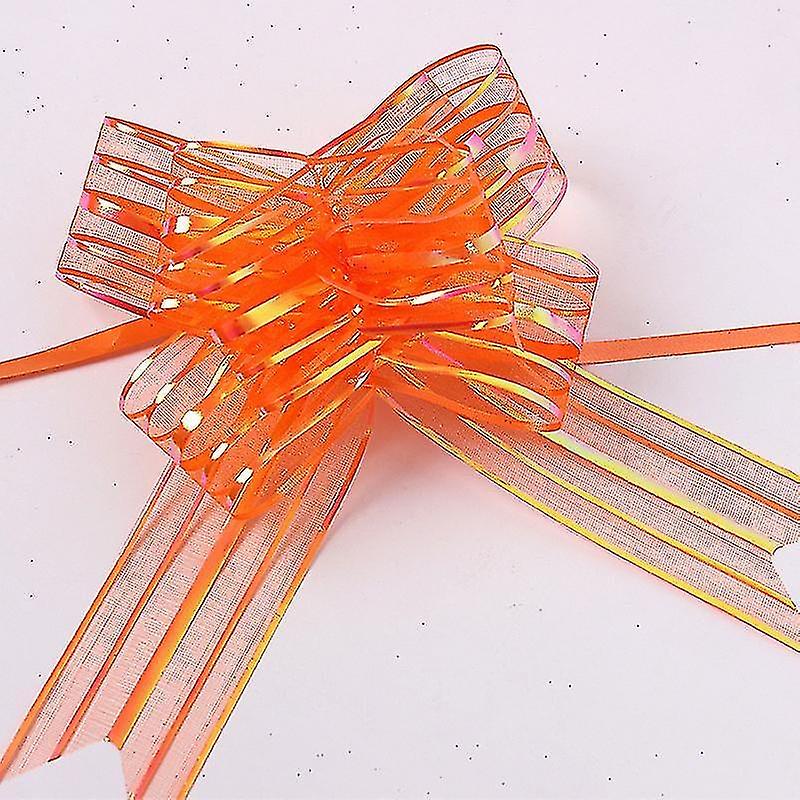 Fjärilsbåge 75cm lång 100 stycken av 12 färger blandad båge julbåge band borstad båge presentförpackning 