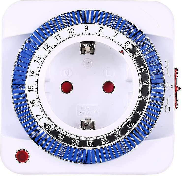 Set Of 2 Timer Sockets, Mini 24 Hour Electric Plug Timer, Indoor Timer Socket, Programmable Timer Plug That Can Contain-hao