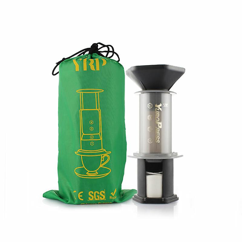 Portable Hand Pressure Drip Filter Coffee Maker Reusable Espresso Maker Holds 350 Pcs 64mm Filter Paper