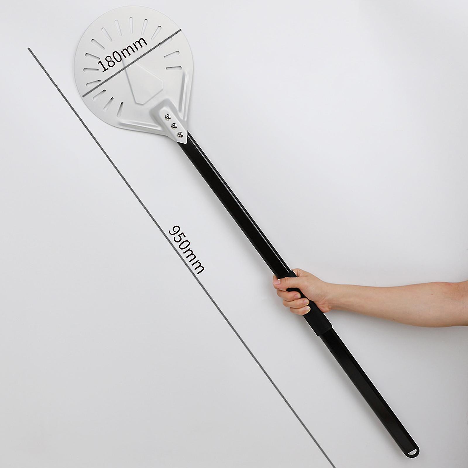 Anodized Aluminum Alloy Turning Pizza Peel Paddle Non Slip Anti-scalding Removable Handle Round Pastry Pizza Shovel Professional Easy Storage - 7 Inch