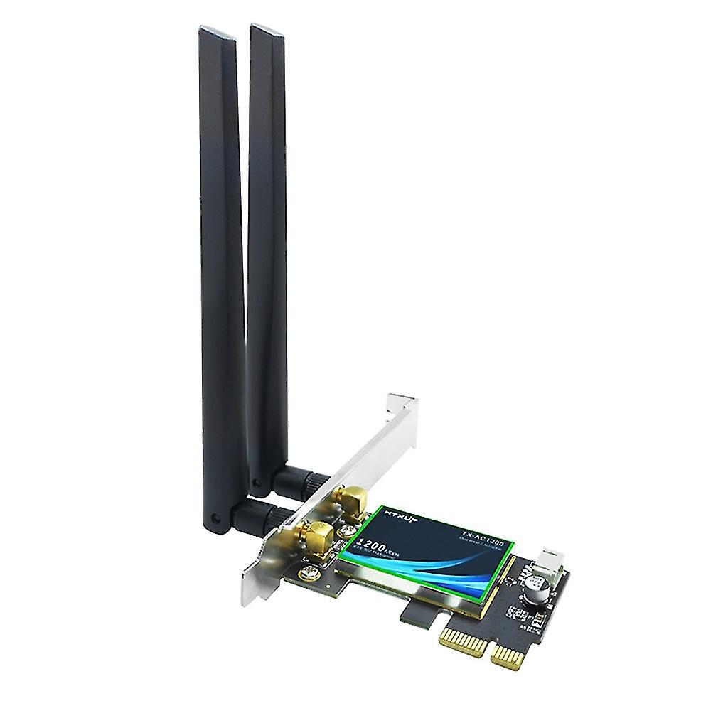 2024 1200mbps Pcie Wifi Card Network Adapter 1200mbps Bluetooth-compatible4.0 802.11ac 2.4g/5ghz Dual-band For Desktop Pc