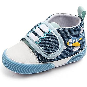Veeki Baby Boys Girls Sneakers Soft Infant Crib Shoes Anti-Slip Lightweight Toddler First Walkers--- Blue13cm
