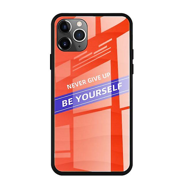 Unique Shockproof Tempered Glass Case for Apple iPhone 6 Plus / 6S Plus - Orange