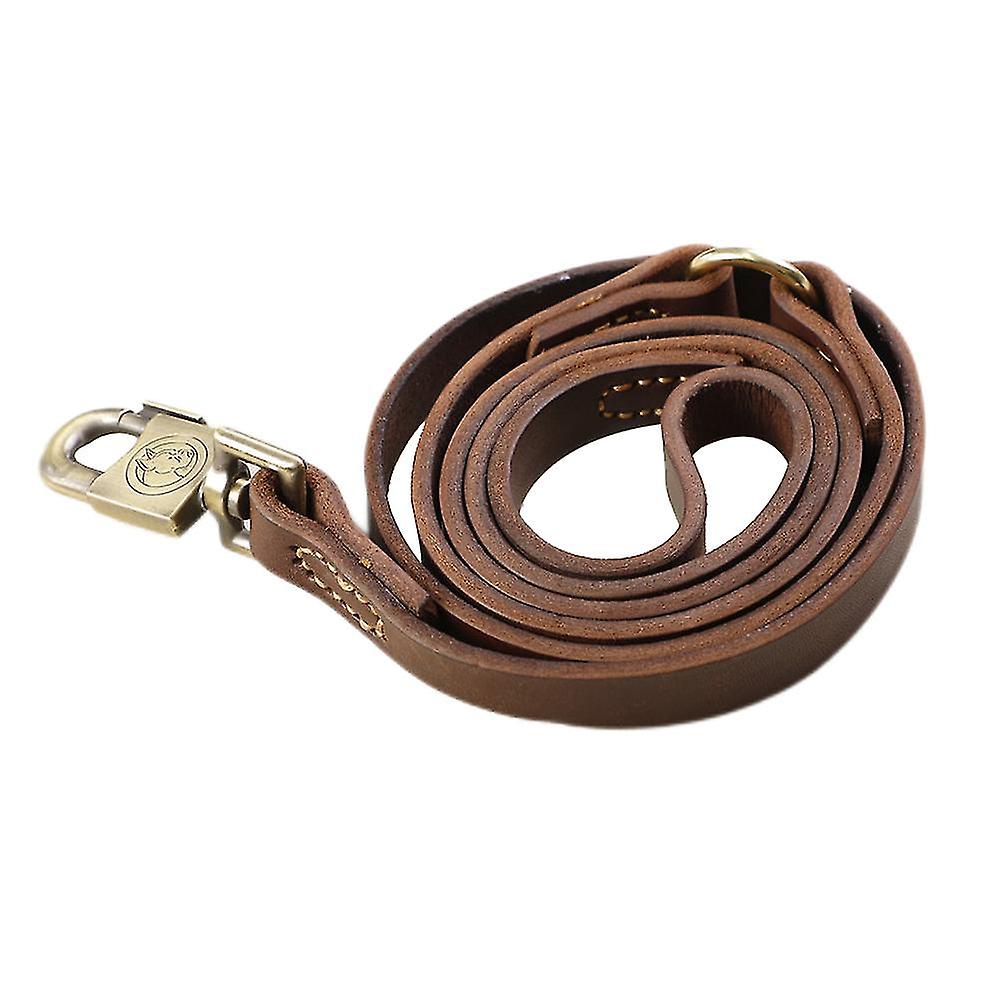Dogs Leather Braided Dog Short Traffic Leash Braid Copper Hook 30cm
