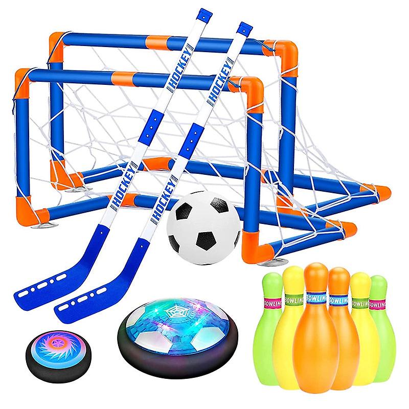 3 In 1ホッケーボウリングホバーサッカーボールセット屋内アウトドアスポーツサッカー子供のおもちゃベストギフト