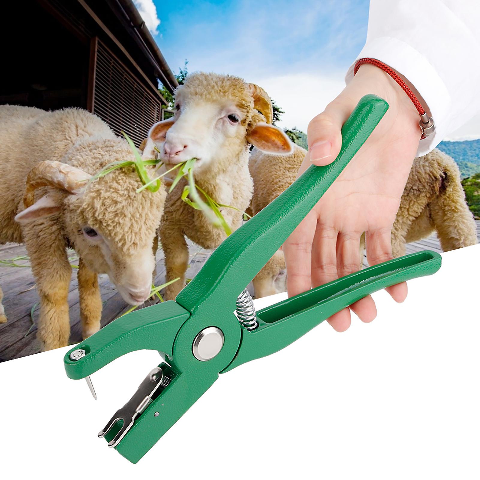 Aluminium Alloy Poultry Ear Tag Plier Equipment Livestock Marking Tool for Farm Animals