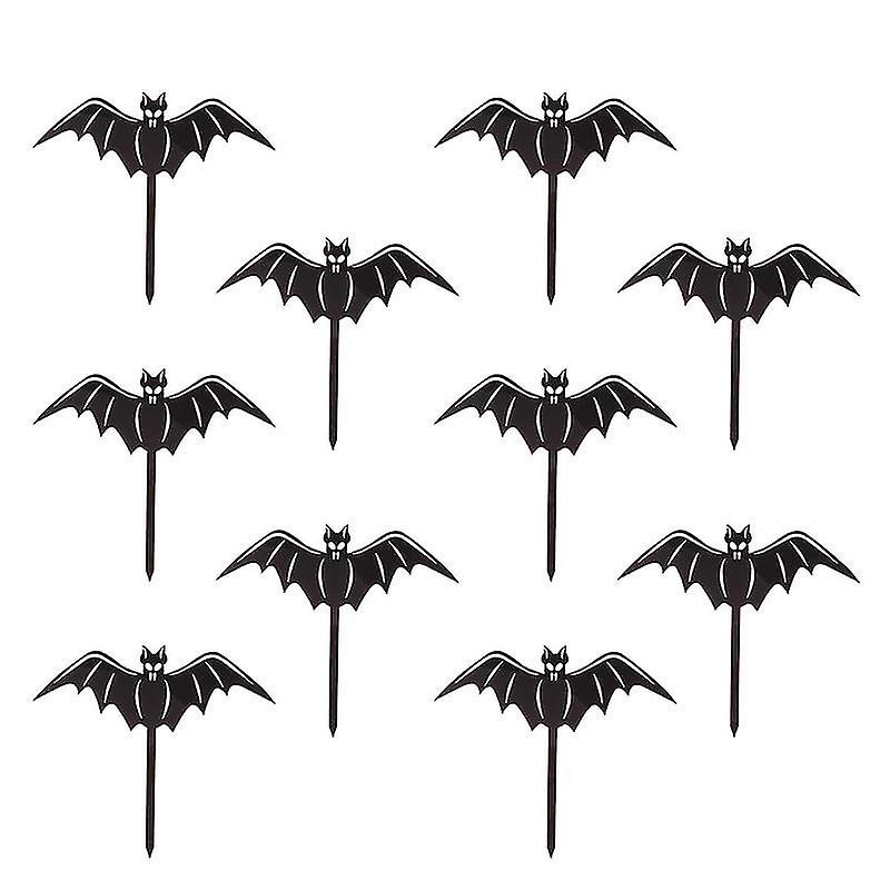 10pcs Black Bat Topper
