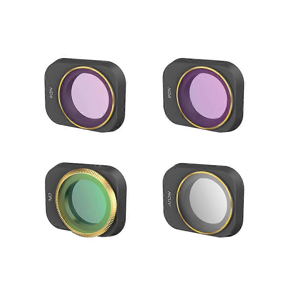 Lens Filters Set Compatible For Mini 3 Pro Drone Cpl Nd/pl Dimming Camera Lens Protection Filters Easy Install Drone Accessories
