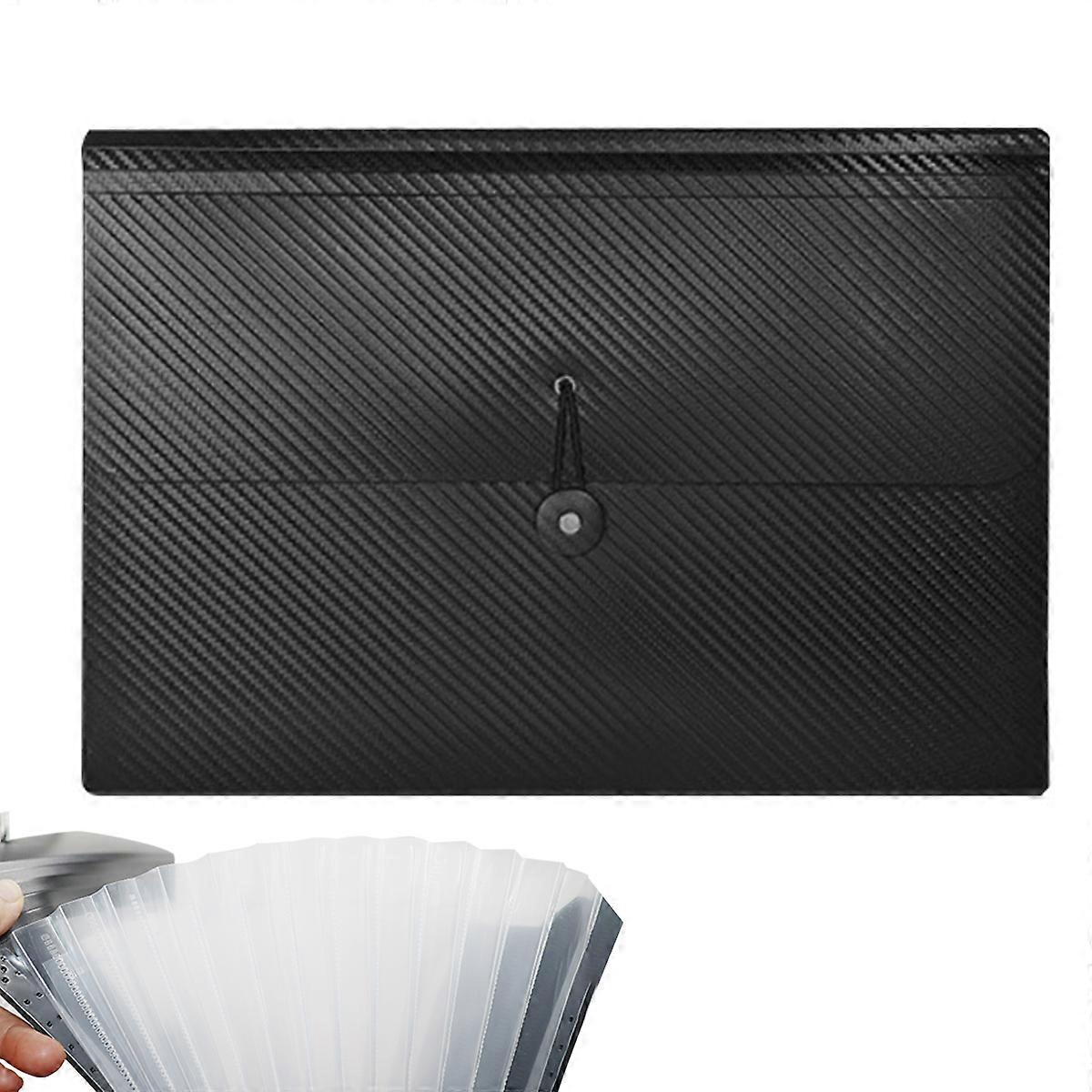 Expanding File Folders, Accordian File Organizer 13 Pockets File Organizer Accordion File Holder with Elastic Buckles Closure, A4 Paper Document Organ