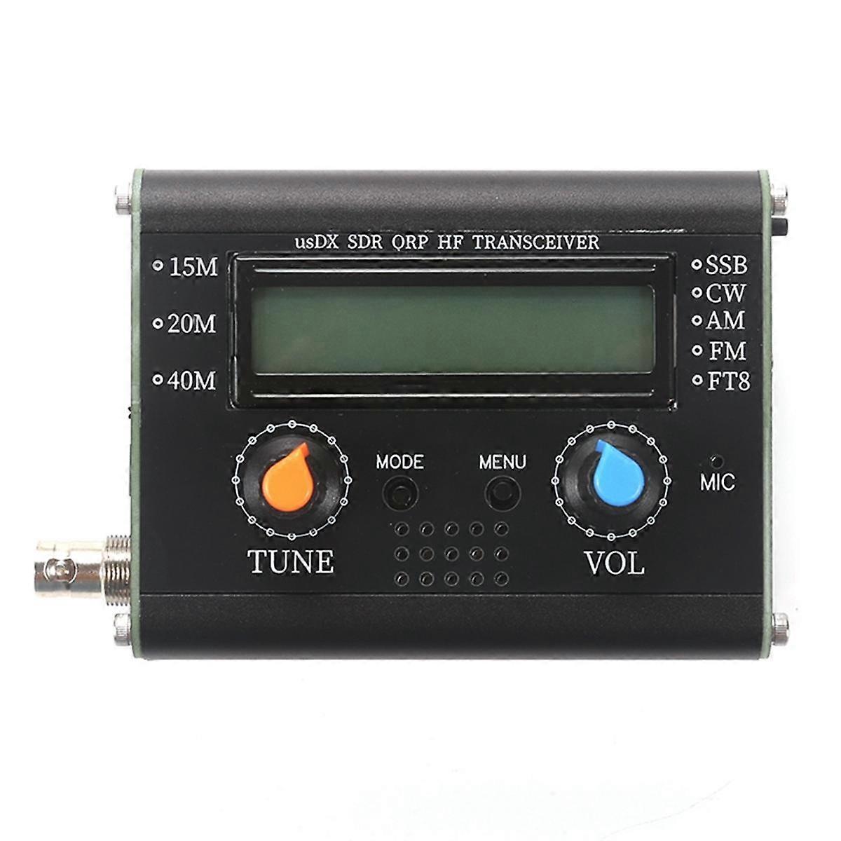 Tragbarer Kurzwellen-Funk-Transceiver USDX SDR QRP Transceiver 3-Band-Amateurfunkgerät mit Handmikrofon