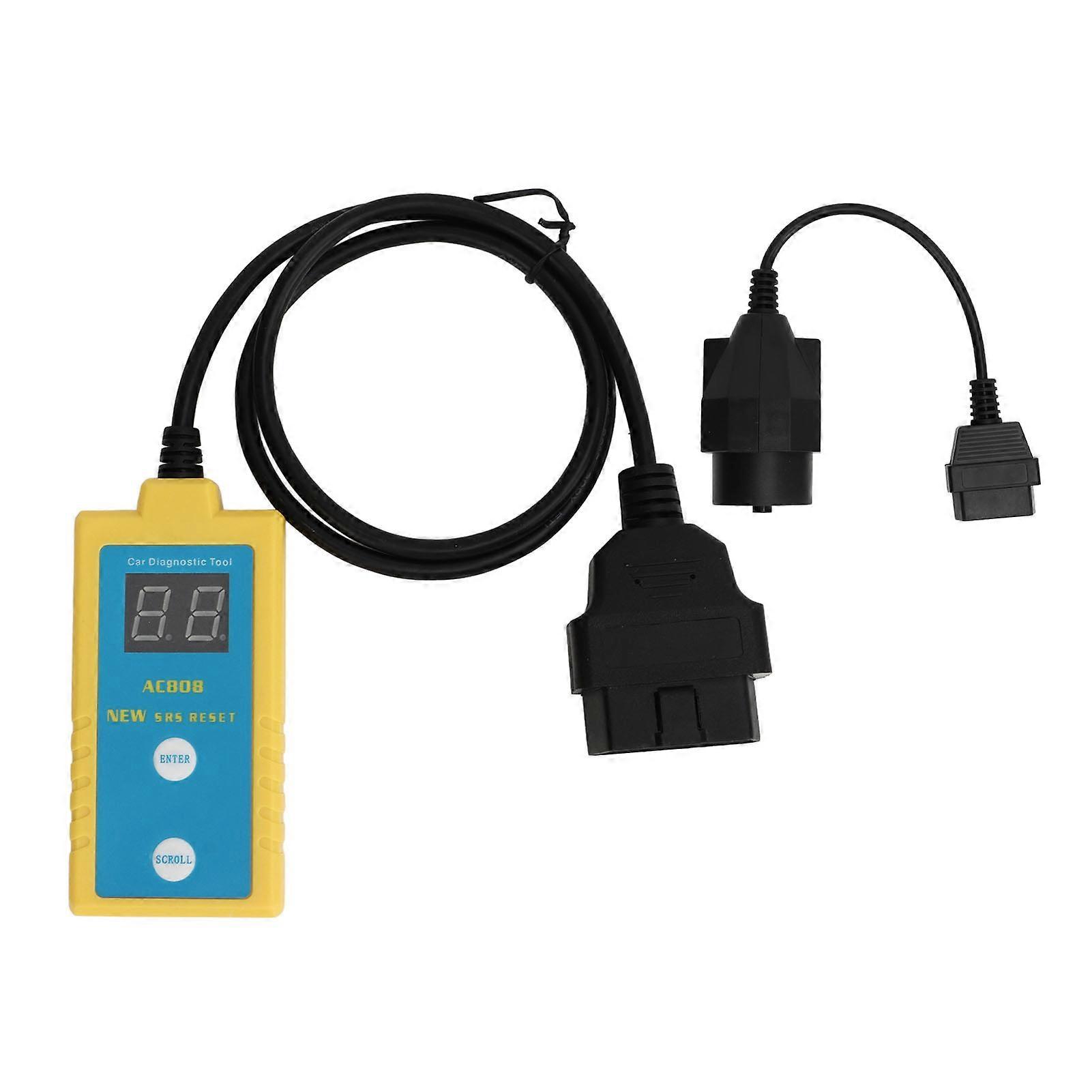 SRS Reset Scanner with 20Pin Cable Accurate LCD Display Diagnostic Repair Tool Fit for E34 E38 Manufactured Between 1994 and 2003