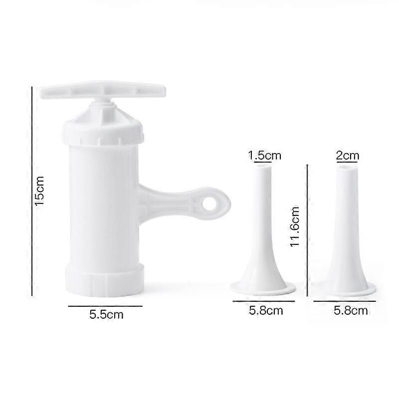 IYouNice Manual Sausage Maker Syringe Meat Fillers Machine Nozzle Sausage Meat Stuffer Sausage Filler Machines Funnel Kitchen