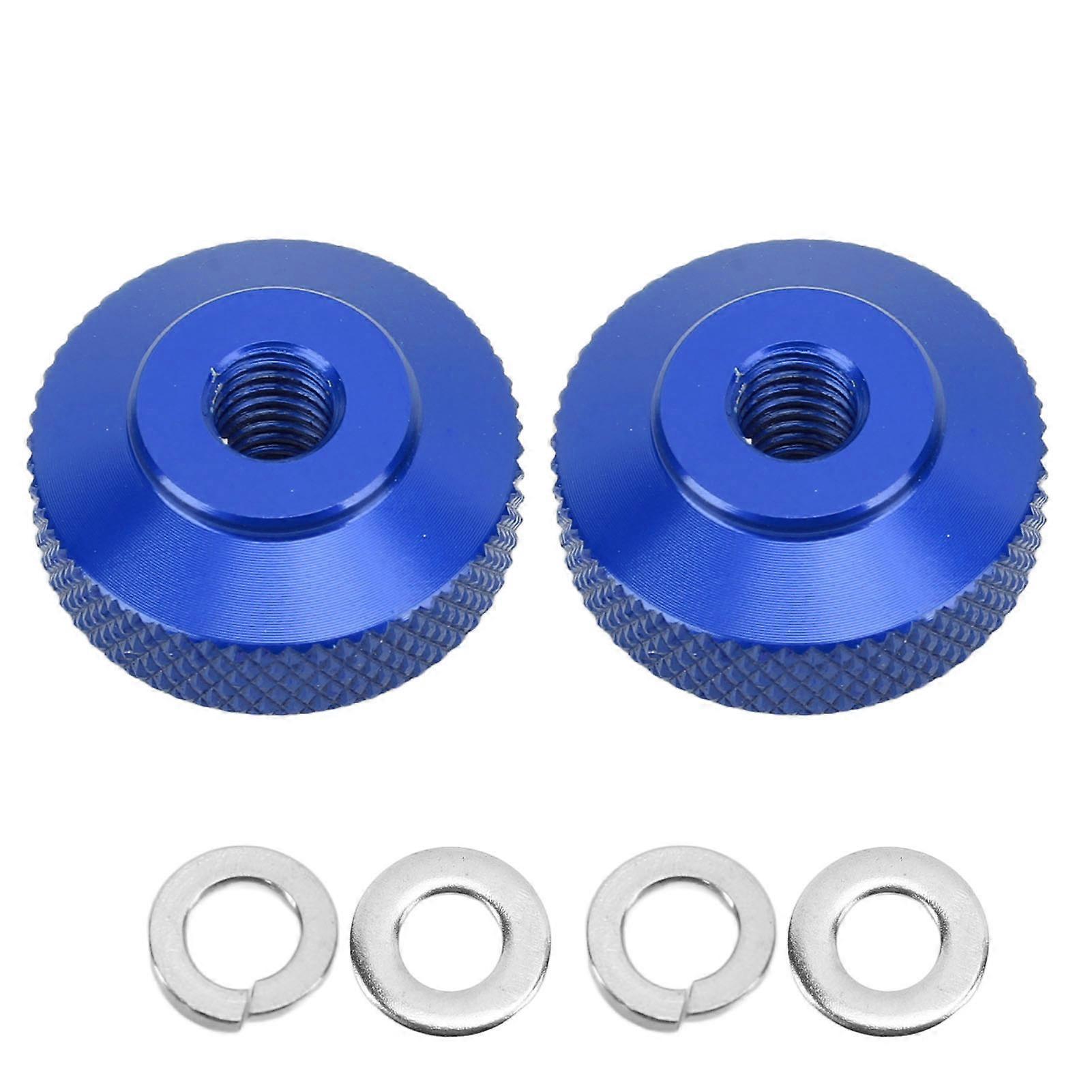 2Pcs Aluminum Chain Adjust Nuts Easy to Use Fade Proof Heavy Load Bearing Chain Adjustment Nuts for Monkey Cross Super Blue