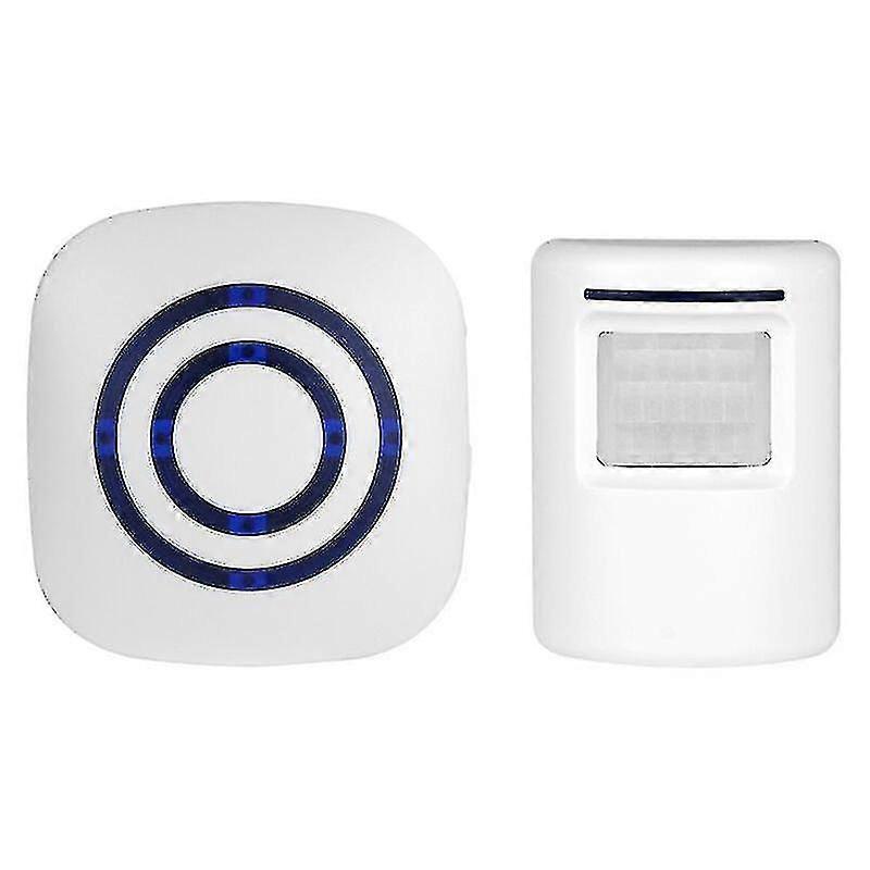 Wireless Doorbell Electric Door Chime Kit With 1 Receiver And 1 Pir Motion Detector Sensor Alert Visitor Security Alarm With 38 Melodies At 3 Volume L
