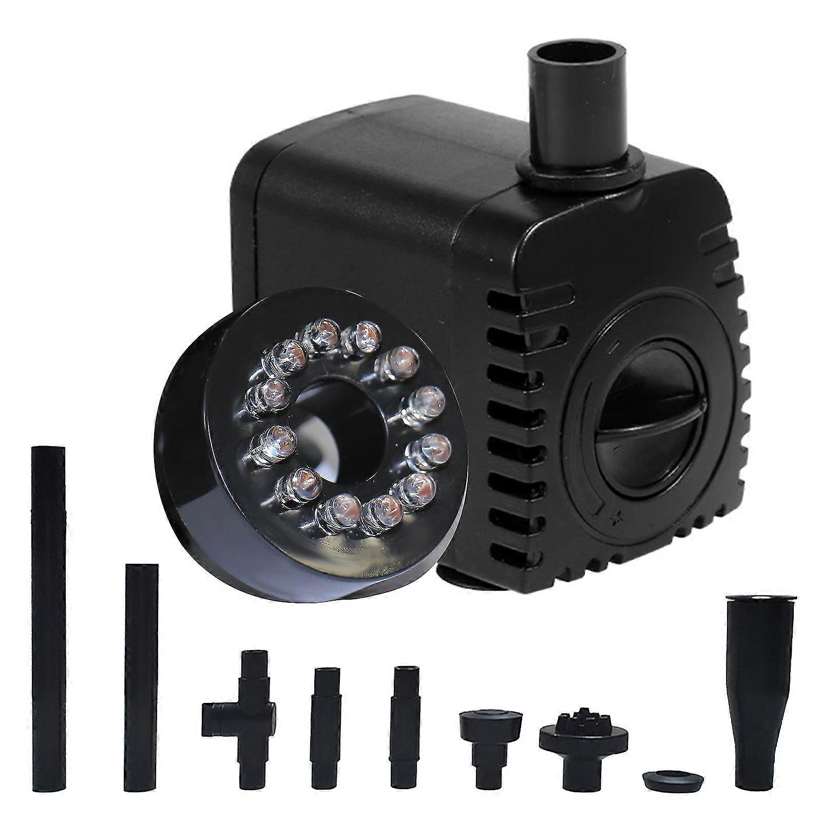 Dompelpomp met 12 Led Light 10w Ultra-still