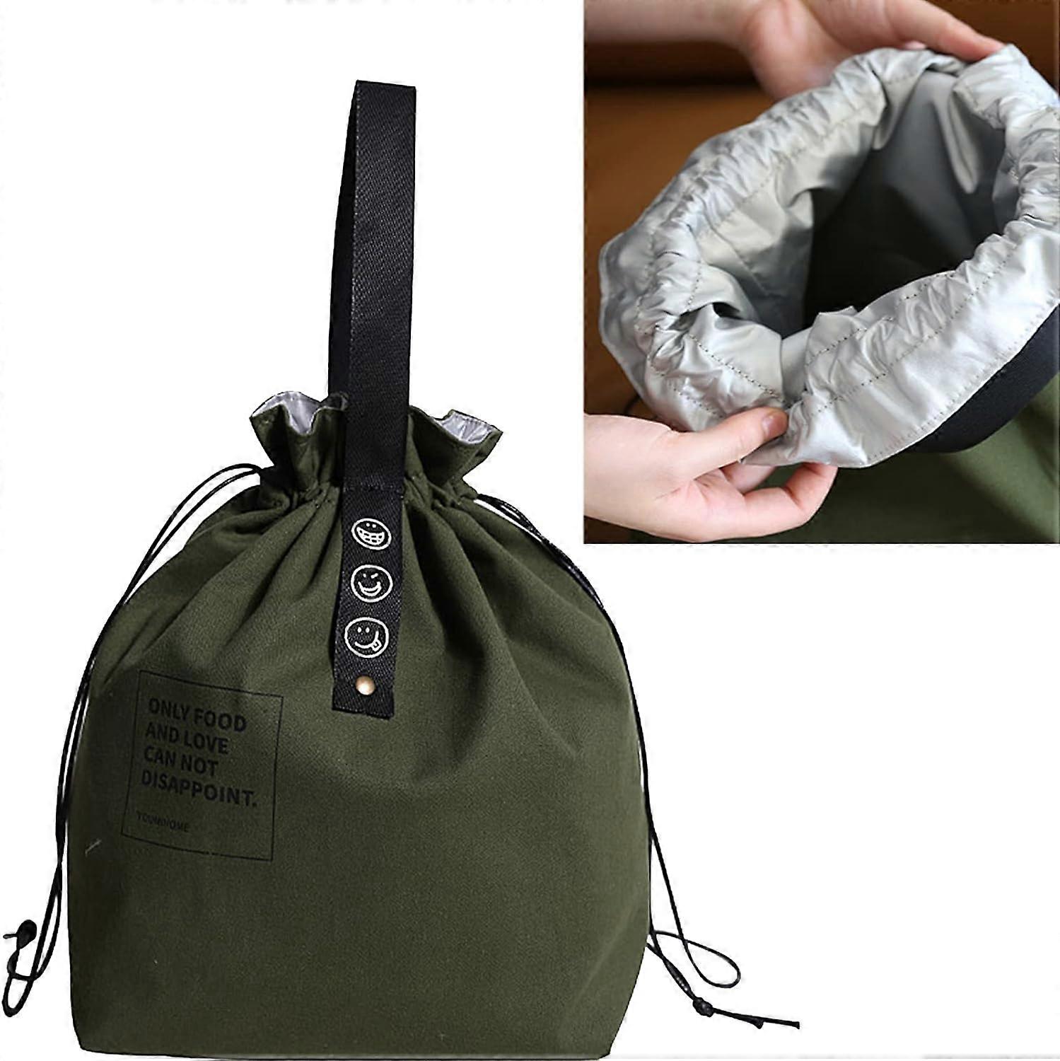 Insulated Lunch Bag Foldable,Leak-Proof Water-Resistant Picnic Bag,Stylish Cool Picnic&Hiking Food Bag for Adults, Students