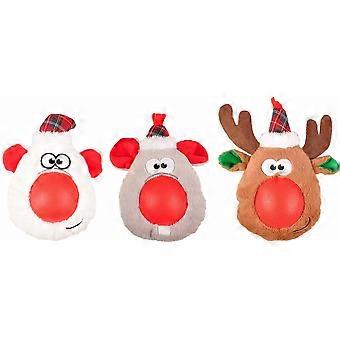Christmas plush dog toy