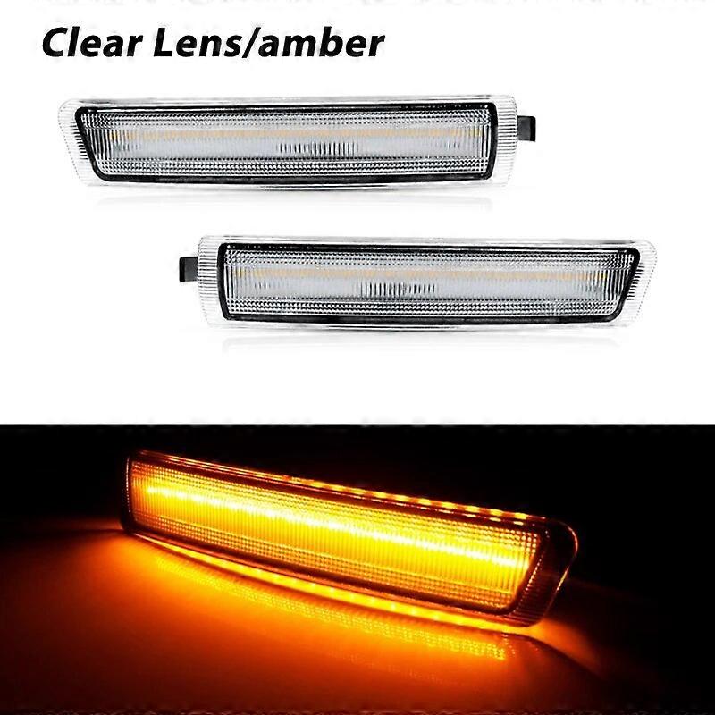 For 1996-2002 BMW Z3 M Coupe Amber LED Front Bumper Side Marker Turn Signal Lights Driving /Parking Lights Fender Flare Lamp 12V