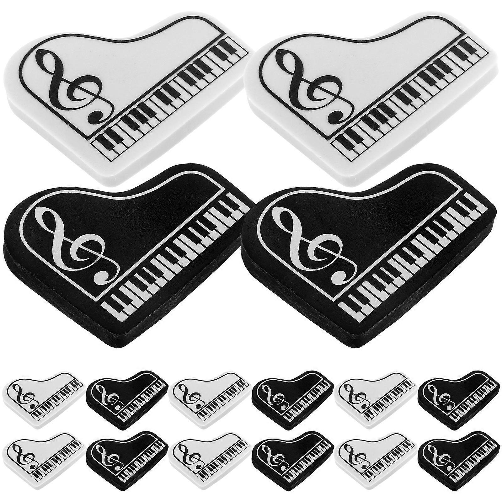 20 pcs Piano Shaped Erasers Small Erasers Cute Erasers Decorative Erasers Reward Erasers