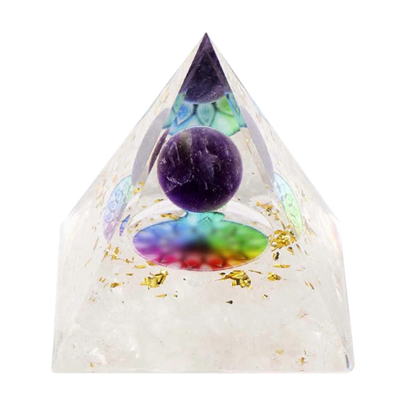 Styles Pyramids Crystal Crushed Stone Pyramids Home Crafts Resin Ornaments Bar Decoration 5Cm